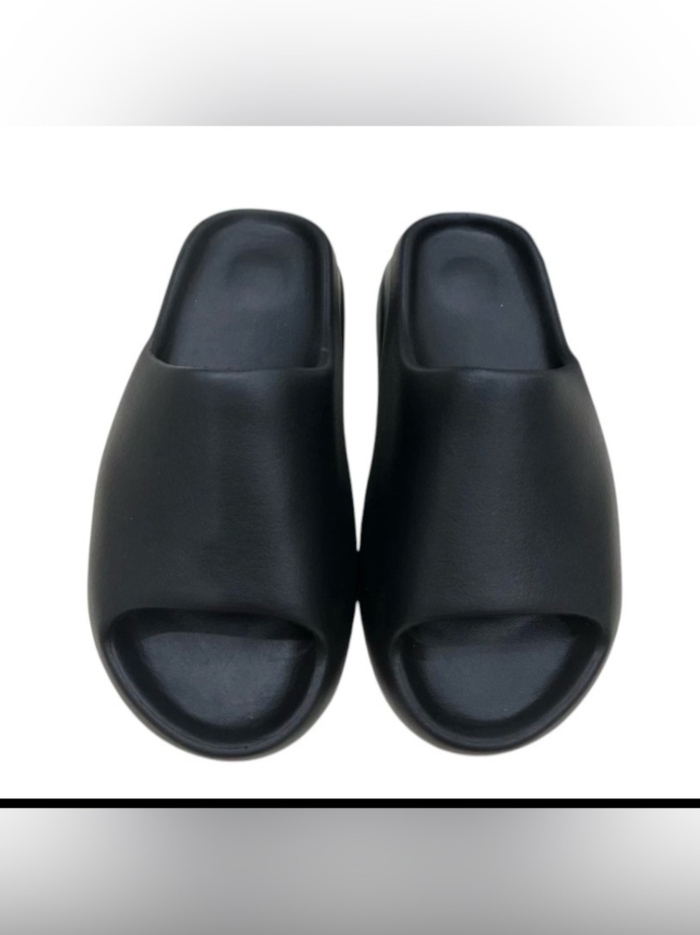 YZY YS-01 Black Slides Kanye West Men’s Size 12 New With Dust Bag Sandals Authen